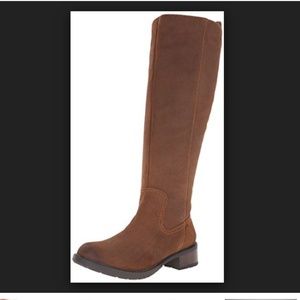 Clarks Brown Suede Knee High Boots 7.5M
